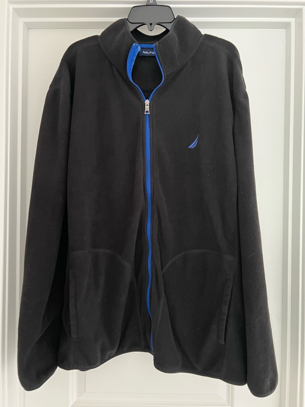Nautica Men's Full-Zip Fleece Jacket (True Black, XX-Large)